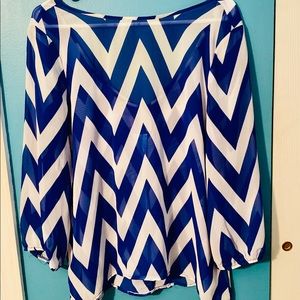 Chevron striped blouse